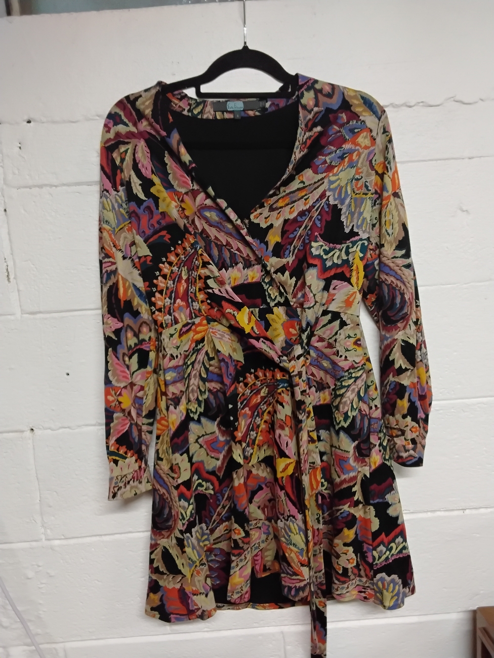 Colorful Paisley Wrap Dress - Multicolor Eva Frarcu